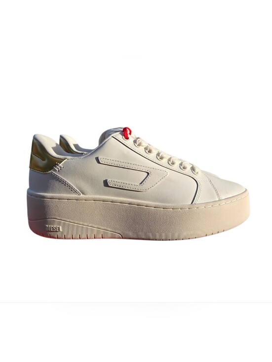 Diesel Shoes - Diesel S-Athene Bold X Chunky Low-top Flatform Leather Lifestyle Sneakers NEW